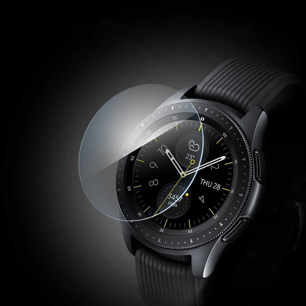 Spigen Glas.tr Slim gehärtetes Glas für Galaxy Watch 46mm, kompatibel mit der Hülle.