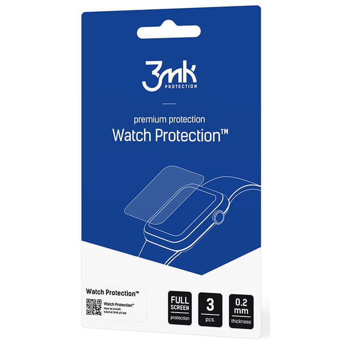Hybridglas 3mk Watch Protection für Garmin Fenix 5/6/6 Pro, 3 Stück.