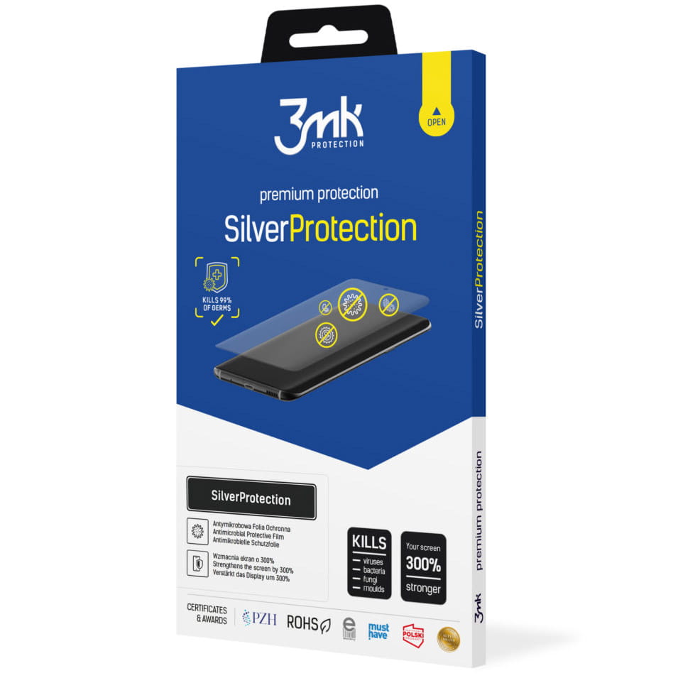Antimikrobielle Bildschirmschutzfolie 3mk aus der Serie Silver Protection.
