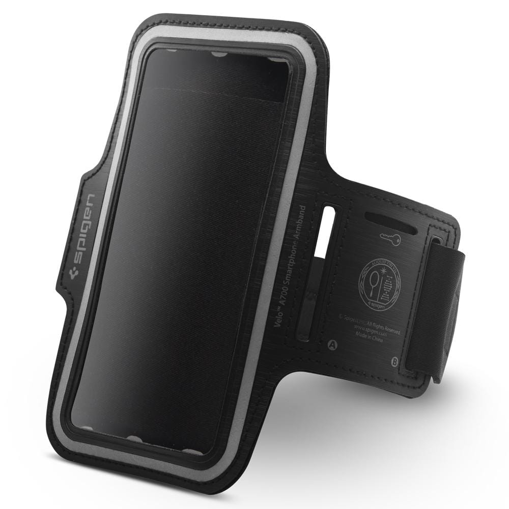 Originelle Hülle Spigen Velo Sport für Geräte bis 6.9, schwarz.