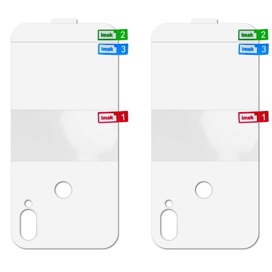 Hydrogel-Schutzfolie für die Rückseite des Telefons Imak Hydrogel für Xiaomi Redmi 7, 2 Stück