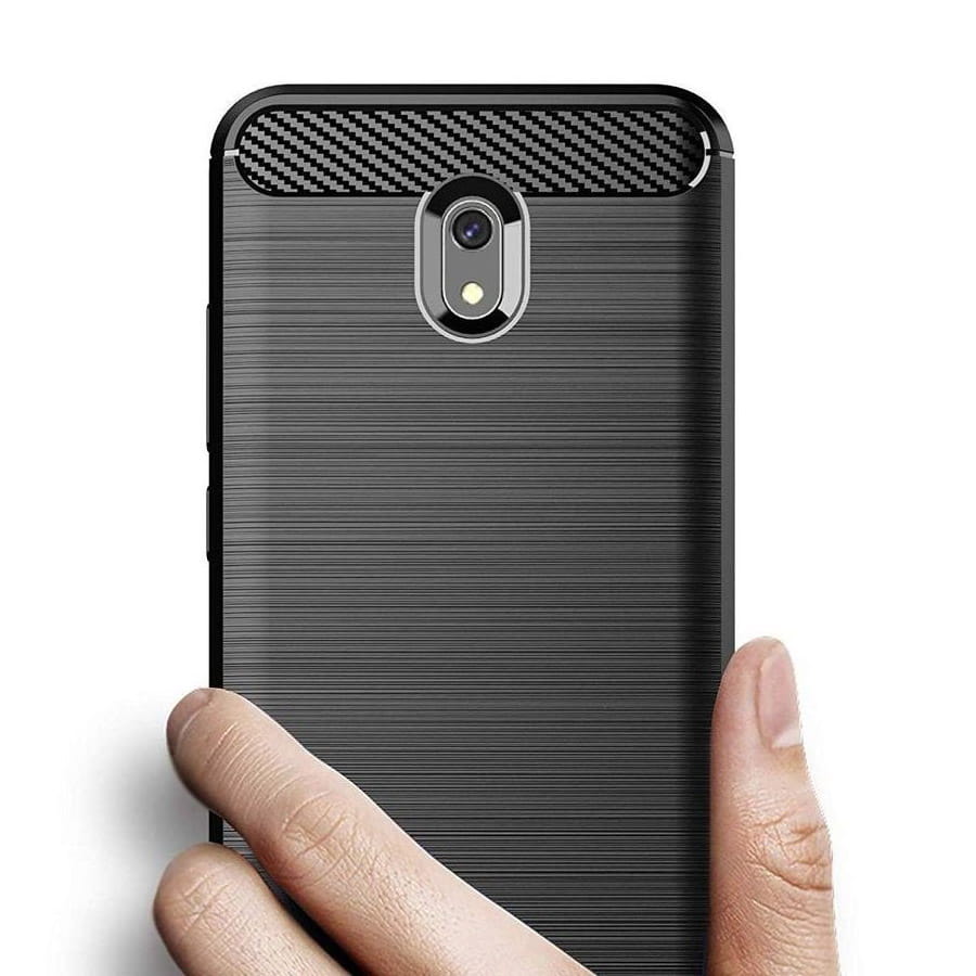 Schutzhülle TPU Carbon Case Xiaomi Redmi 8A, schwarz